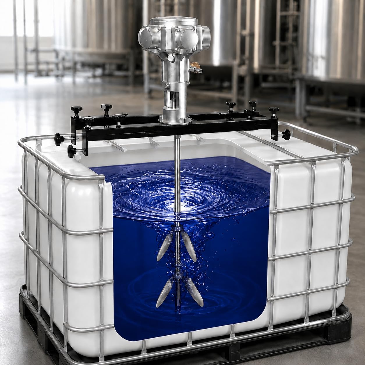 Miscelatore Di Vernice Pneumatico, IBC 1000 L e fusti Small5Cylinders