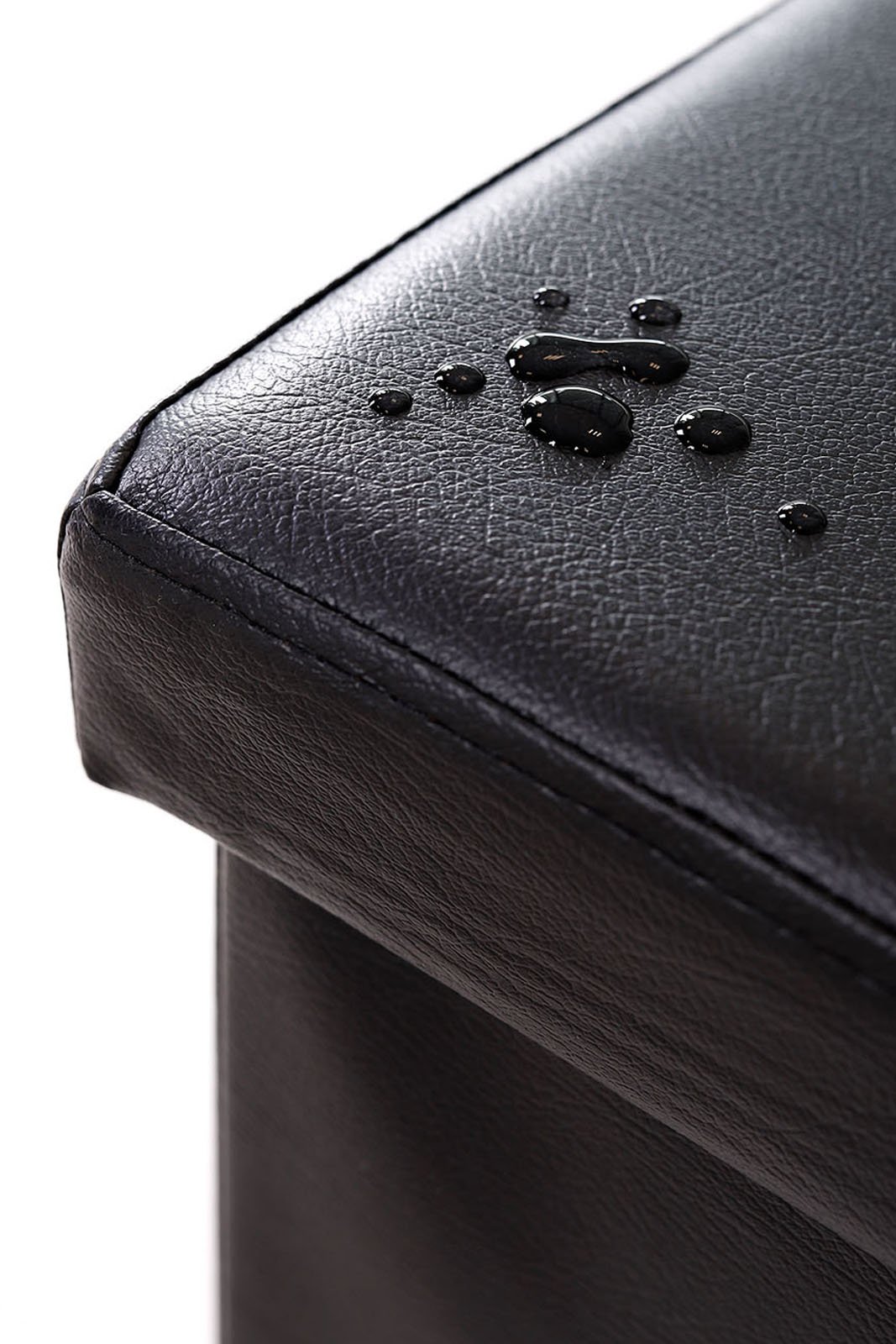 tavora Banco con Tapa 76x38x38 cm, de Piel Sintética Negro