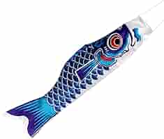 KENJI　鯉のぼり KENJI 鯉のぼり KENJI 鯉のぼり Hand-painted 'koinobori' carp