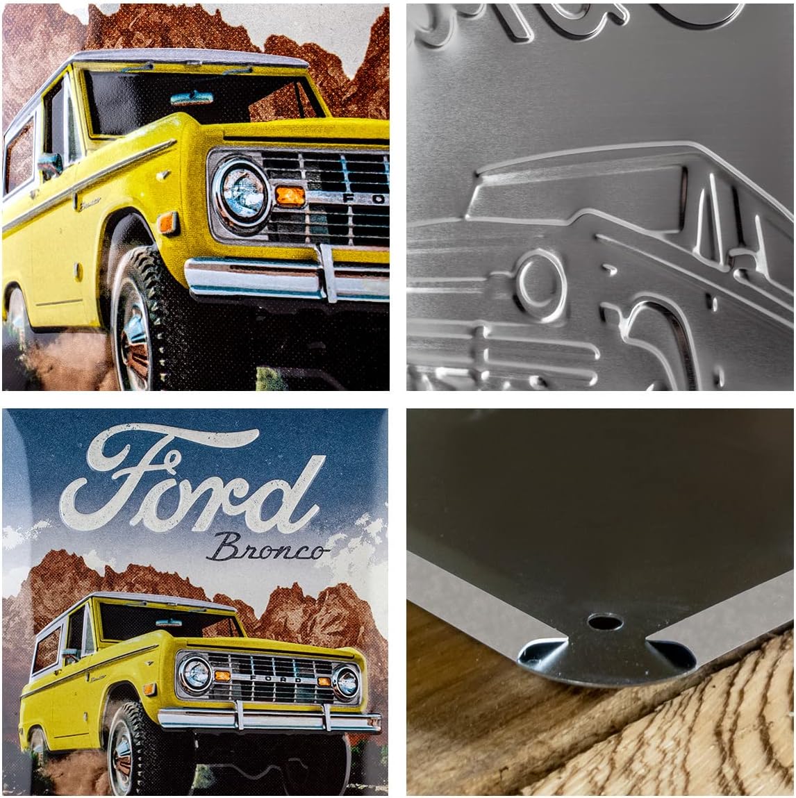 Nostalgic-Art Retro Tin Sign, 30 x 40 cm, Ford, Bronco Pride of America - Image 4