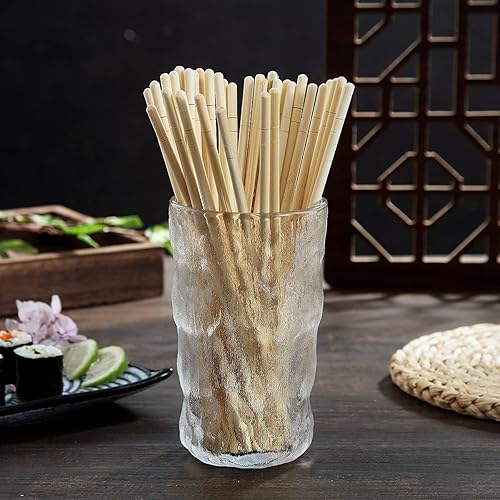 Miniatura 3 de Bibamm Palillos de bambú desechables de alta calidad 9 pulgadas con mangas y separados tratados UV bolsa de 100