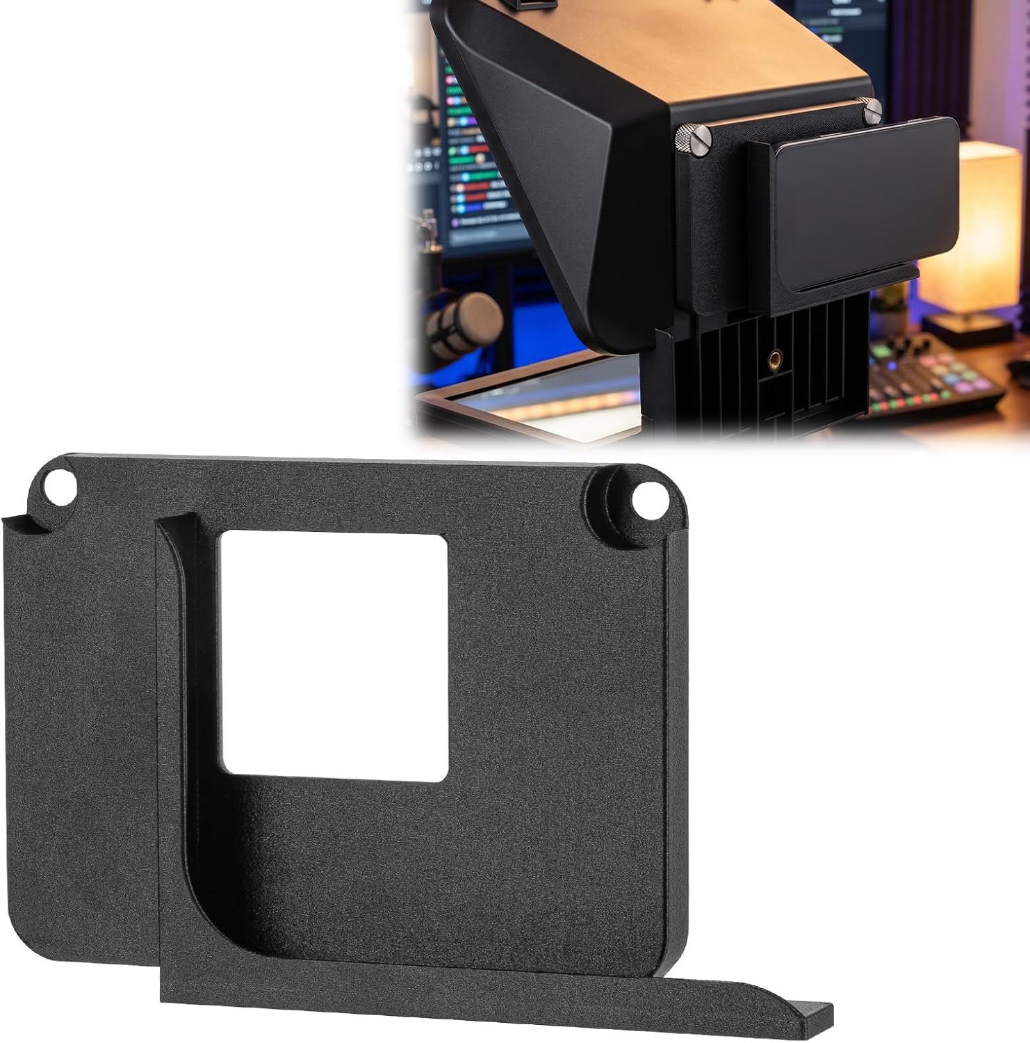 Smartphone Backplate Mount Compatible with Elgato Prompter Phone Holder Adapter Universal Teleprompter Mount Stable Recording Setup for Video Streaming Content Creation