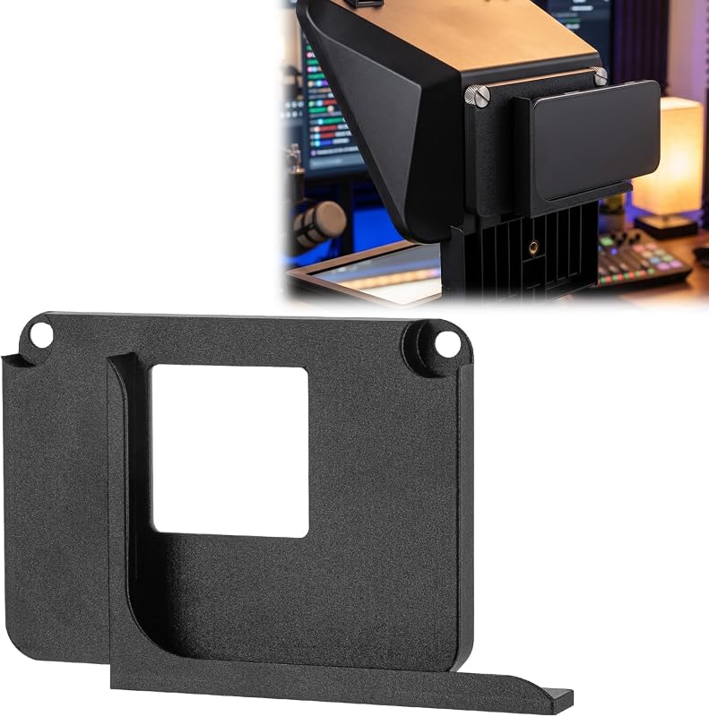Soporte de placa posterior para teléfono inteligente compatible con Elgato Prompter Adaptador de soporte para teléfono Soporte universal para teleprompter Configuración de grabación estable para creación de contenido de transmisión de video