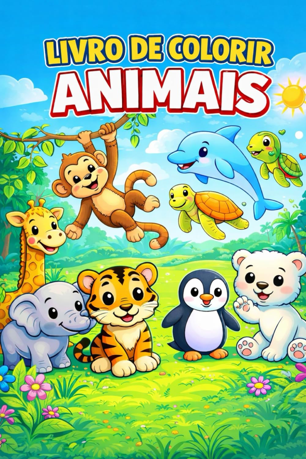 Livro de colorir Infántil para crianças: Diversão criativa para crianças aprenderem brincando