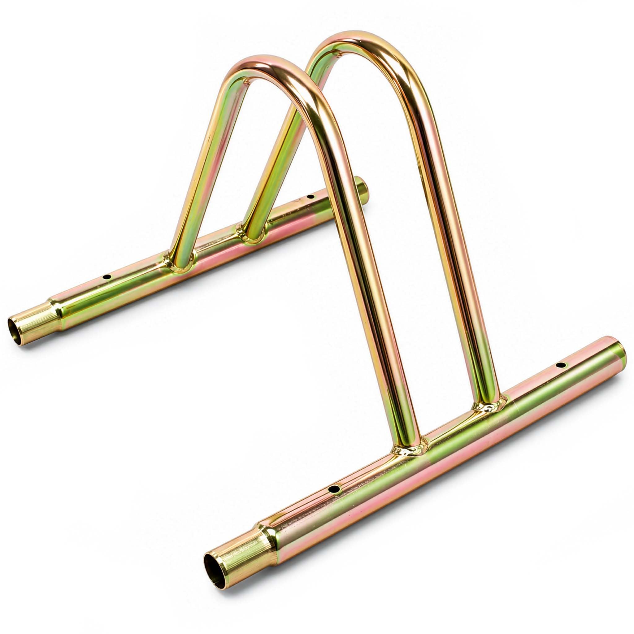 WilTec Bicicletas Aparcamiento bicis Aparcabicis Metal Exterior Suelo