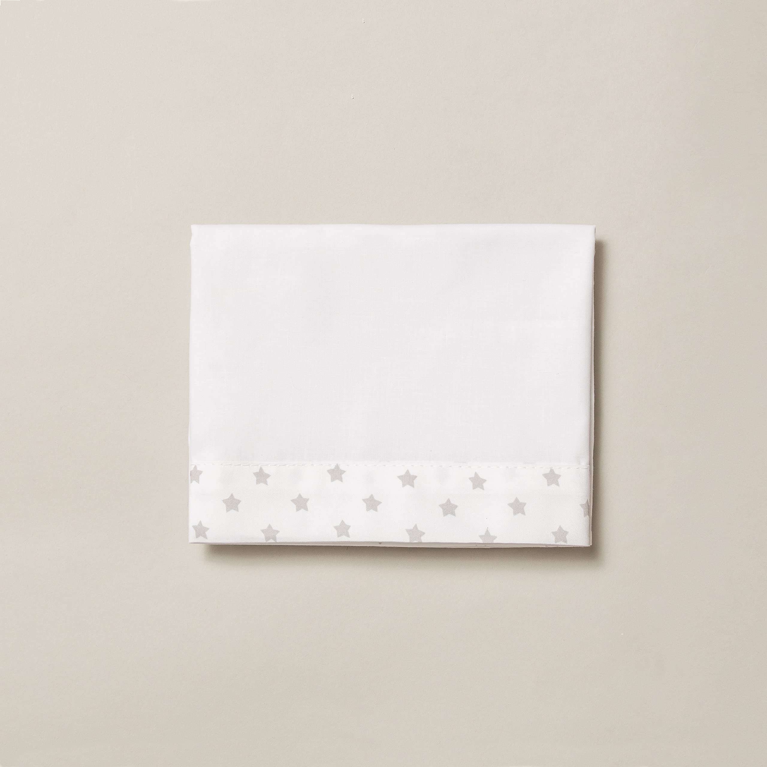 Interbaby 03197-18 - Sábanas cuna TIPI OSO blanco y gris, unisex