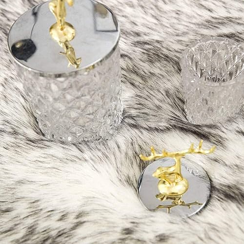 Miniatura 6 de Carvapet - Tapete suave de cuero sintético de oveja, lanudo y lujoso, grande (para decorar habitación), lado de la cama, dormitorio, sala de estar,