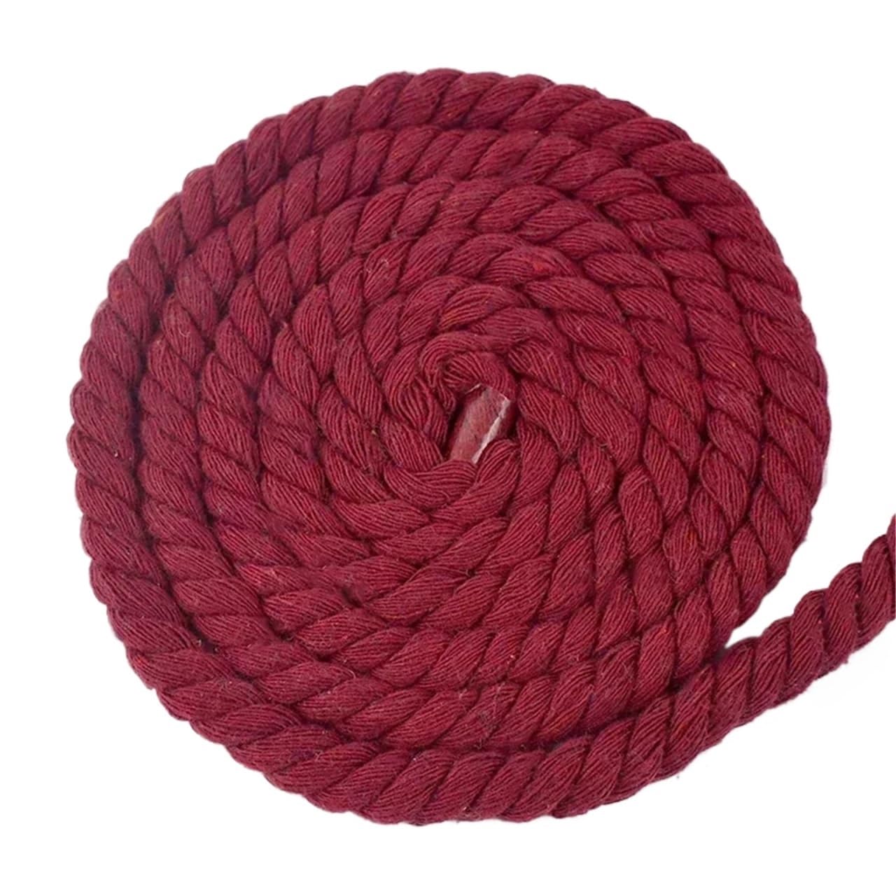 Twisted Cotton Cord 5Meters 5-20mm 3 Shares Twisted Cotton Rope Colored Weave Cords Macrame Ropes Craft Materials(Color 24,20mm-2Meters)