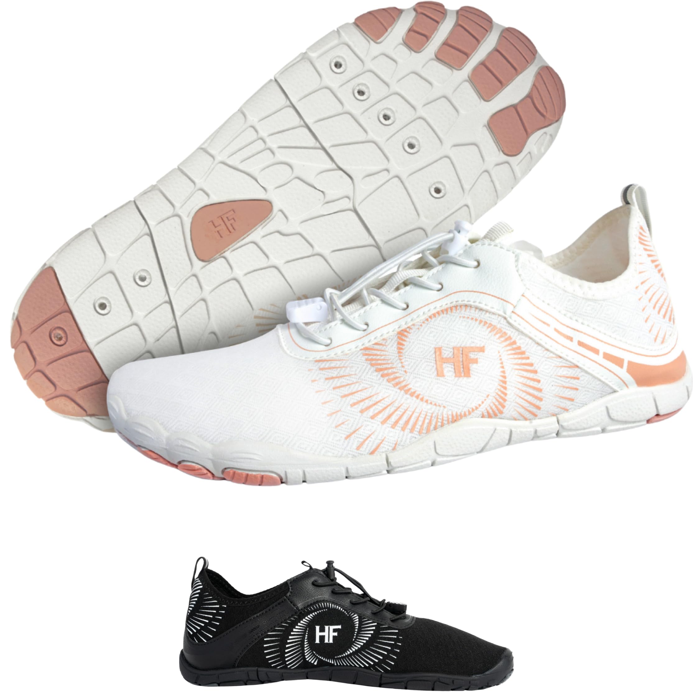 Hike Footwear HF Active - Ergonomic Design Pain Relief Barefoot Hike Shoes for Women Men | Flexible Wide Toe Box, Lightweight Boots | Quick Dry Water