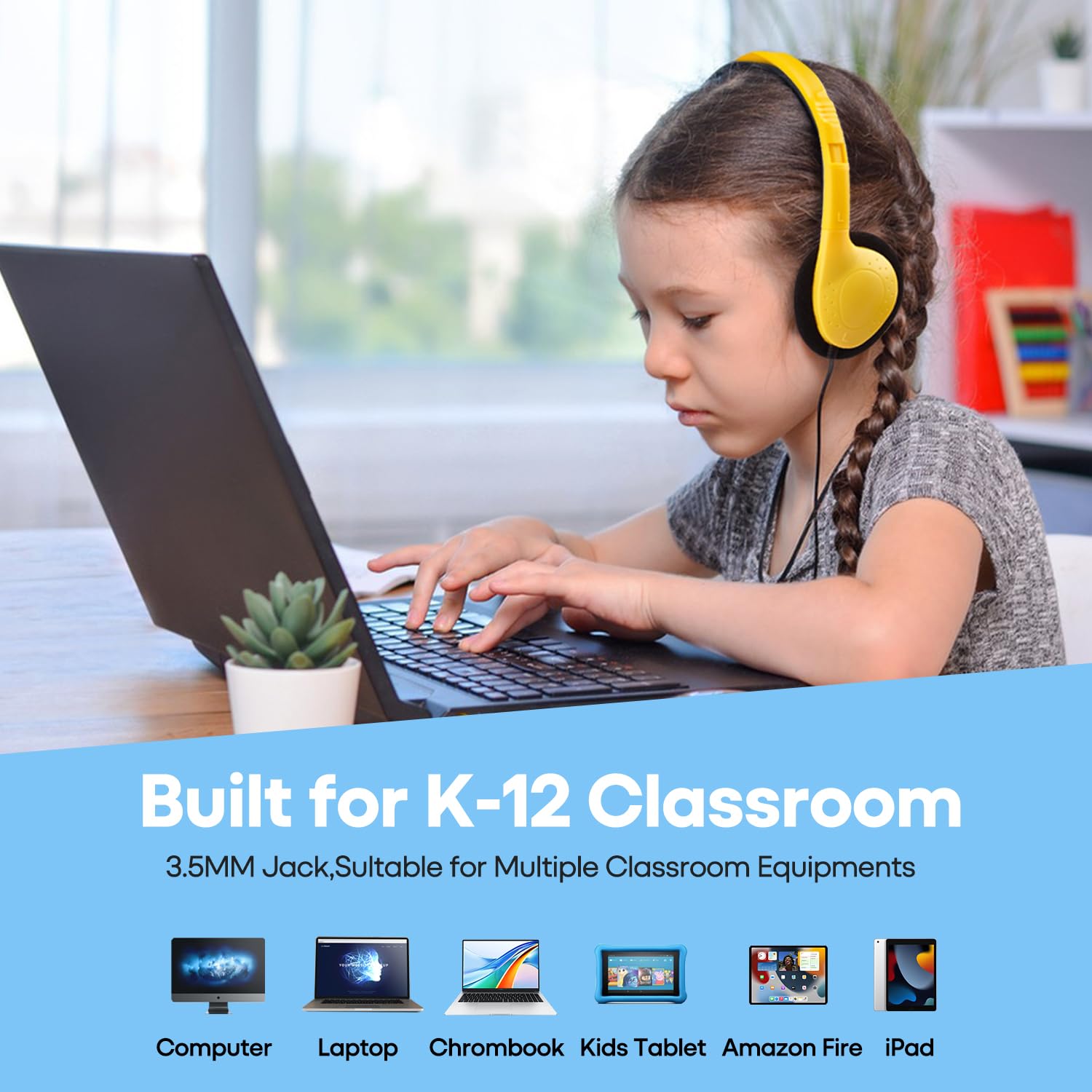 Bulk HTC002, cuffie per bambini, scuola, scuola, confezione da 100 cuffie per studenti, bambini, ragazzi, ragazze e adulti (HTC002, multicolore)