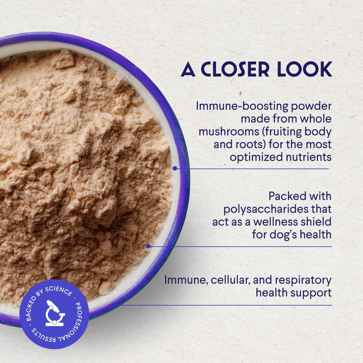 Wonder Paws Organic Turkey Tail Mushroom for Dogs – Powerful Turkey Tail for Dogs Mushroom Powder for Immunity, Respiratory, Digestion & Cellular Health–with Beta Glucans & Polysaccharides- 2.12 oz