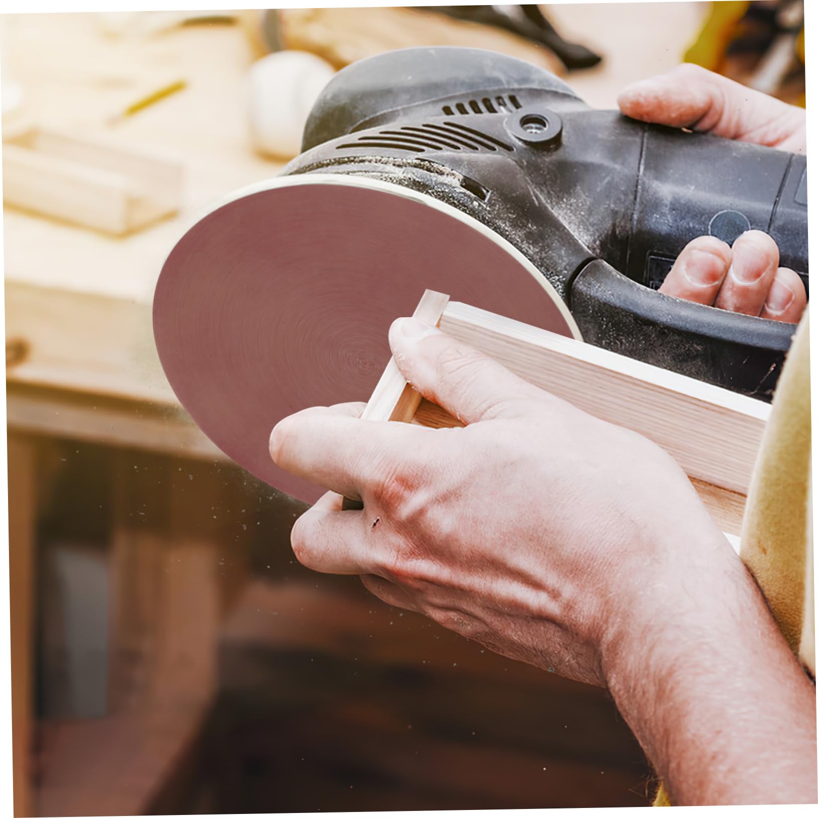 OSALADI 100pcs Sanding Discs Adhesive Pads for 80 Grit Sandpaper Pad for Car Paint Fine Sandpaper Round Sanding Discs