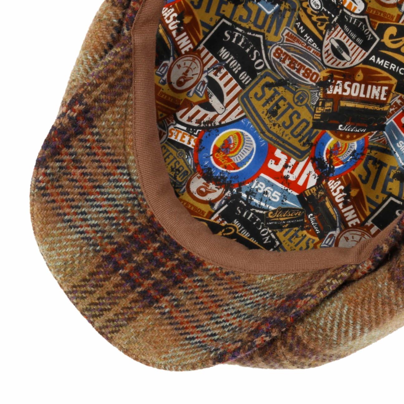Stetson 8-panelowa wełniana czapka z daszkiem męska czapka balonowa - Made in The EU z daszkiem, na jesień, zimę, jesień, zimę, rozm. M (56-57 cm), brązowa