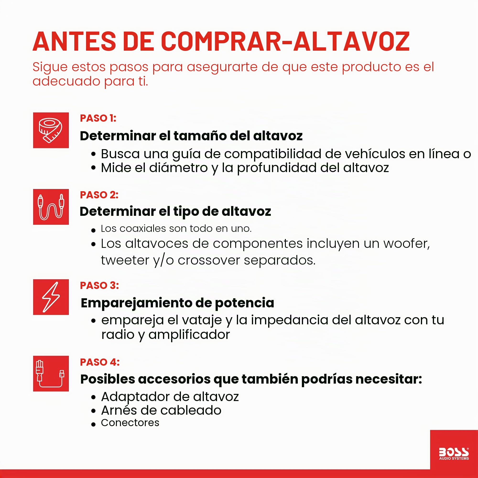 BOSS NX694 altavoz audio De 4 vías 800 W - Altavoces para coche (De 4 vías, 800 W, 4 Ω, 92 dB, 45 - 20000 Hz, 8,38 cm)