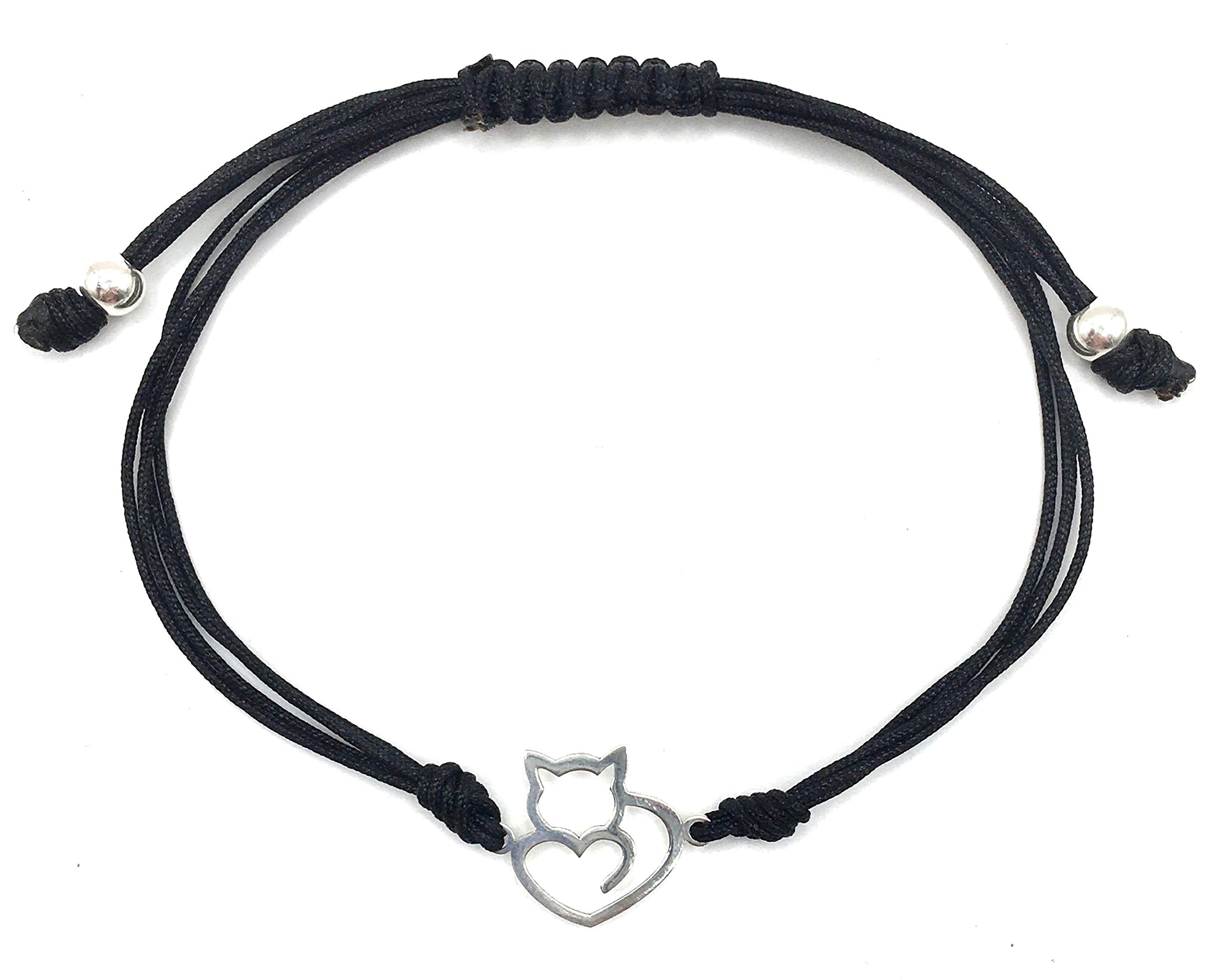 Bracciale Tre Fili Catena Rolo Con Cuori Effetto Filigrana In ARGENTO 925 Galvanica Rodio