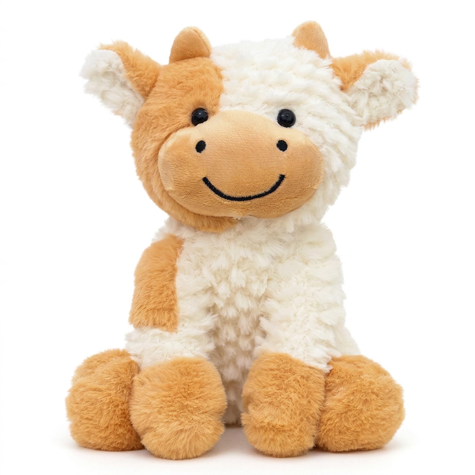 WsiQxuc 1Pcs Cow ornament, Cow for Emotional Comfort and Home Decor, Soft Companion for Various Settings Including Bedrooms and Offices