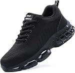 OWIF Steel Toe Safety Shoes for Men Women Lightweight Work Shoes Comfortable Cushion Construction Shoes