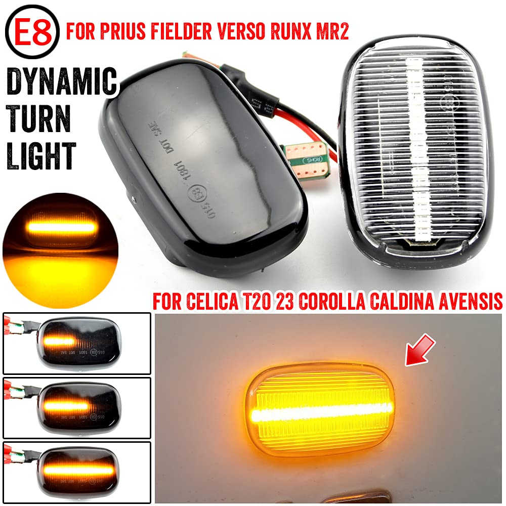 MKptopia Luci Led Frecce Dinamiche Con Indicatore Laterale – Compatibili Con Toyota E Lexus (Supra Mk4, Corolla, RAV4, Ecc.) - 2