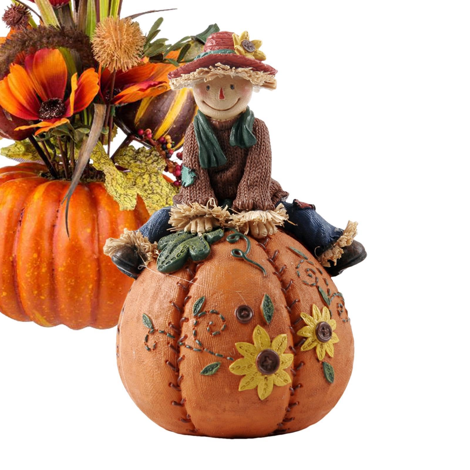 Decoration de citrouille haut de gamme pour bibliotheque et salon chic