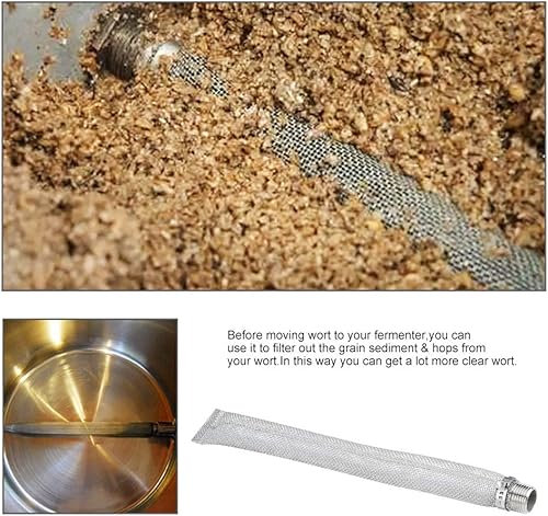 Miniatura 5 de Filtro de cerveza de acero inoxidable, filtro de malla de pantalla de cerveza Npt de 12 pulgada para cerveza casera hervidor de cerveza Mash Tun (12