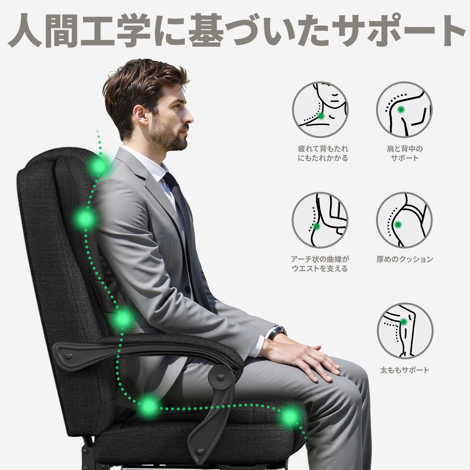 Amazon.co.jp: SITMOD PCゲーミングチェア 人間工学に基づいたデザイン