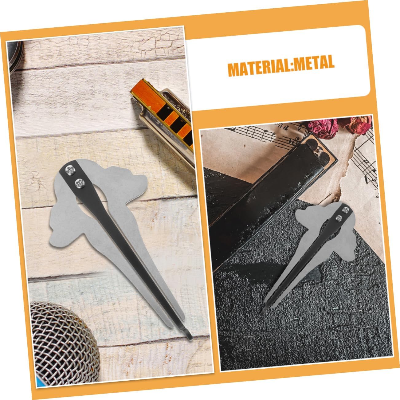 Generic Portable Instrument for Beginners and Enthusiasts Sturdy Metal Design for Travel and Cultural Music Exploration Includes and Harp Style