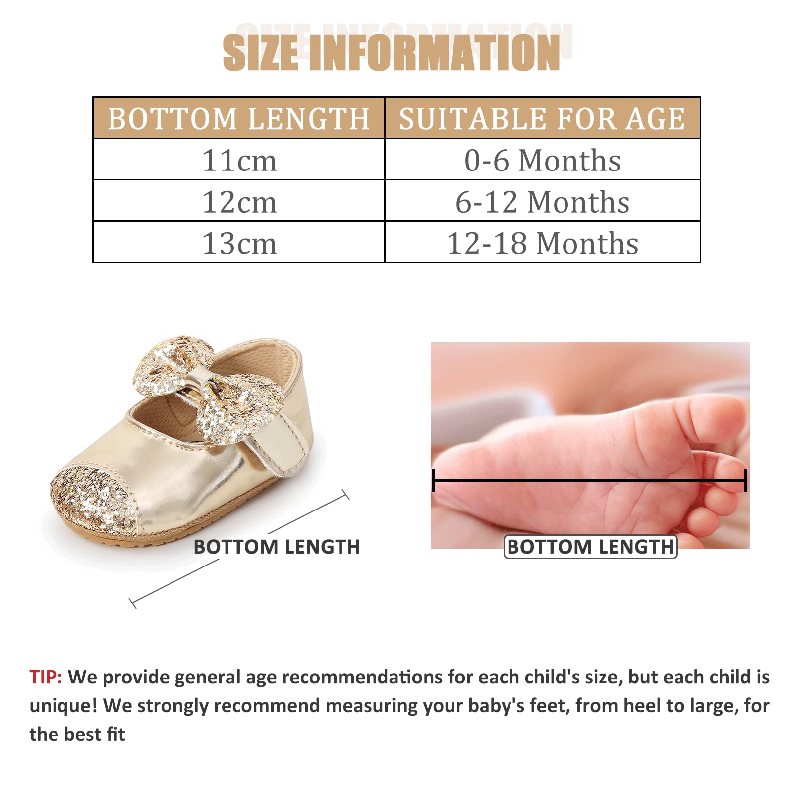 Baby Girls First Walking Shoes Mary Jane PU Leather Anti-Slip Princess Shoes Infant Baby Shoes — view 33