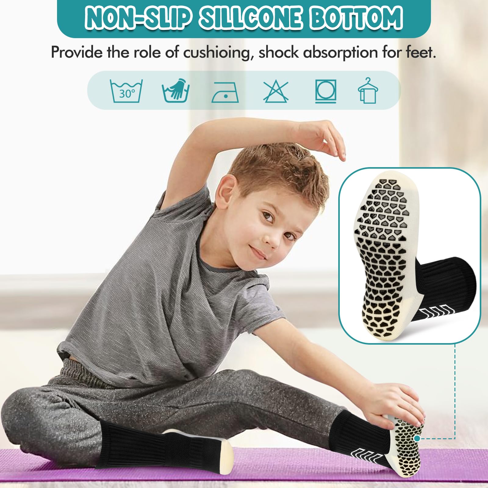 Silicone Antiscivolo Bimbo Scarpe Da Calcio Bambino Calze