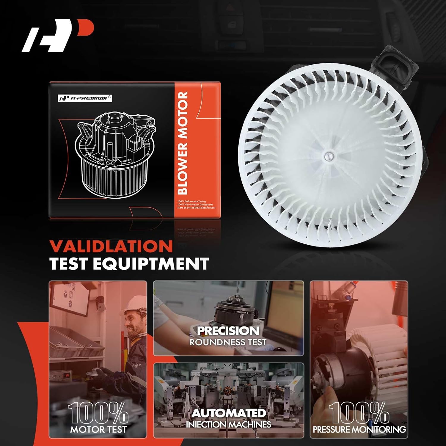 A-Premium Front HVAC Heater Blower Motor Compatible with Ram ProMaster 1500/ProMaster 2500/ProMaster 3500 2014-2023 - Replace# 68250220AB, 68237133AA