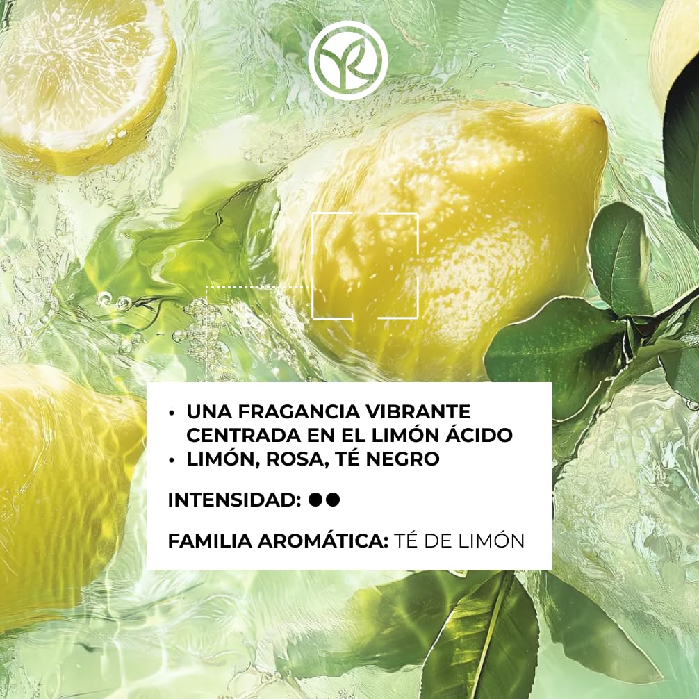 Yves Rocher Eau de Parfum para Mujeres Verte Envolée PLEINES NATURES 100 ml | Perfume para Mujer cítrico té con limón, rosa y té negro – Idea de Regalo - 92% origen natural - Fabricado en Francia