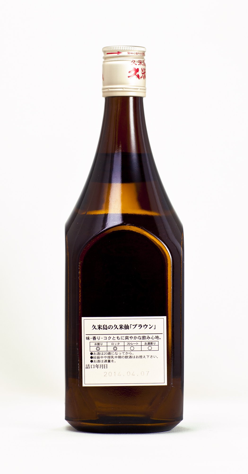 Amazon.co.jp: 久米島の久米仙 ブラウン [ 焼酎 30度 720mlx2本