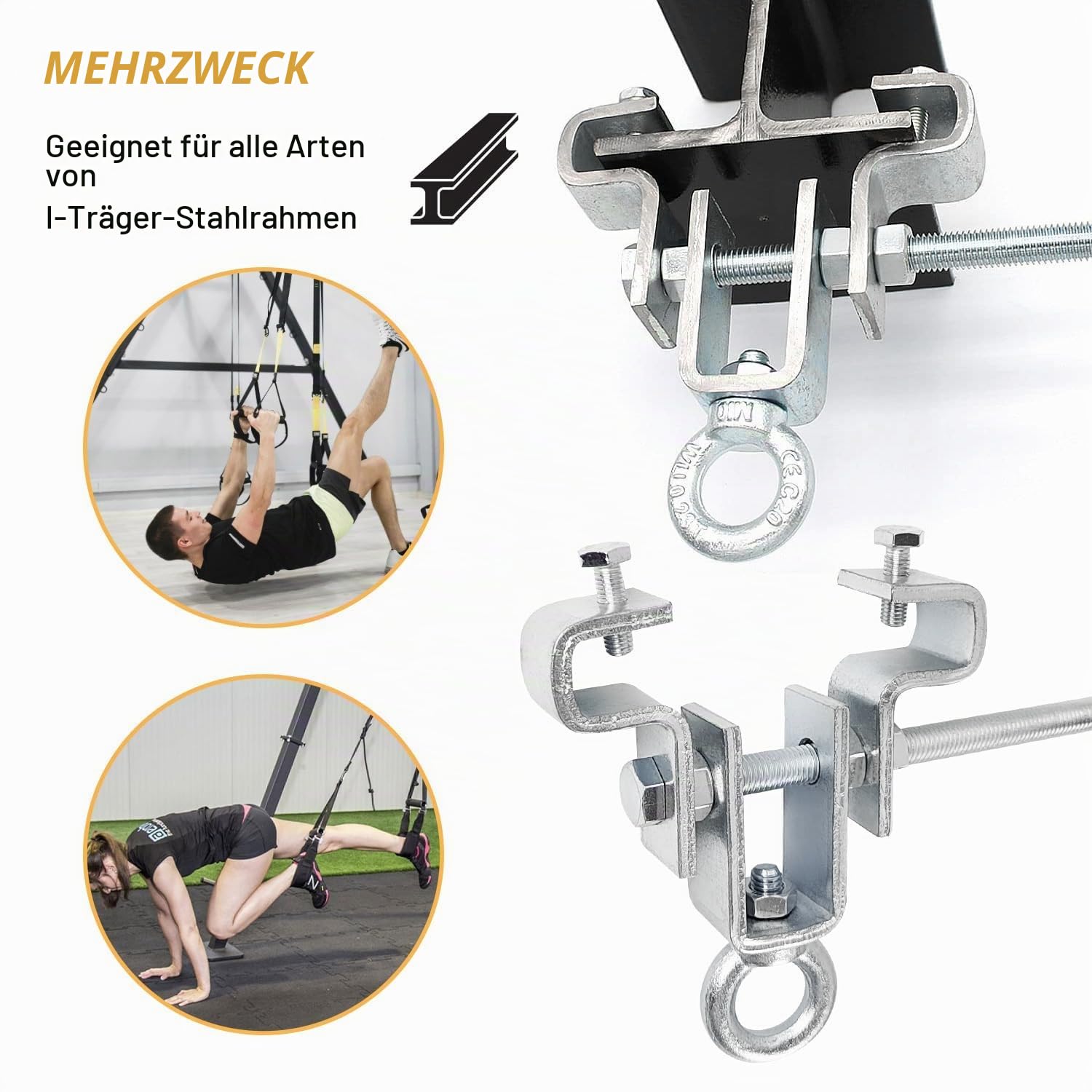 hängematte stahlträger 4 Stück Verstellbare Befestigung, Kranhaken, Trägerklemme für Schwere Säcke Hält 204KG - Einstellbar von 65 mm bis 225 mm, für Vielseitige Anwendungen Vintage Model : SD-1-4A 40th Anniversary Super Overdrive Weißt du die richtige Color:Black Camouflage