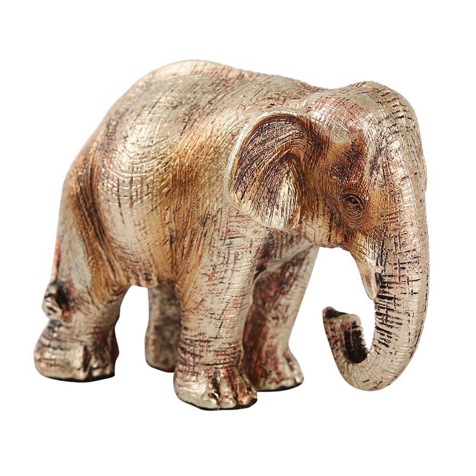 ALCXAZS Artistic Elephant Figurines Stylish Office Décor Unique Resin Statues Stunning Nordic Style Handicraft Gift Tabletop Accents Nordic Style Elephant