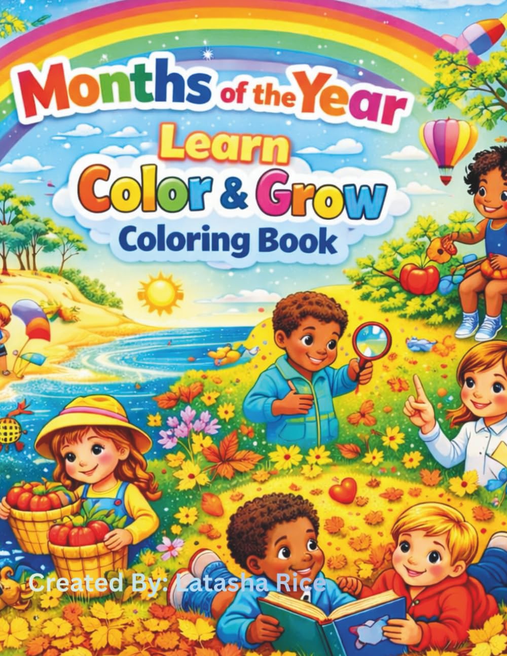 Months of the Year: Learn, Color, and Grow: A Coloring Book