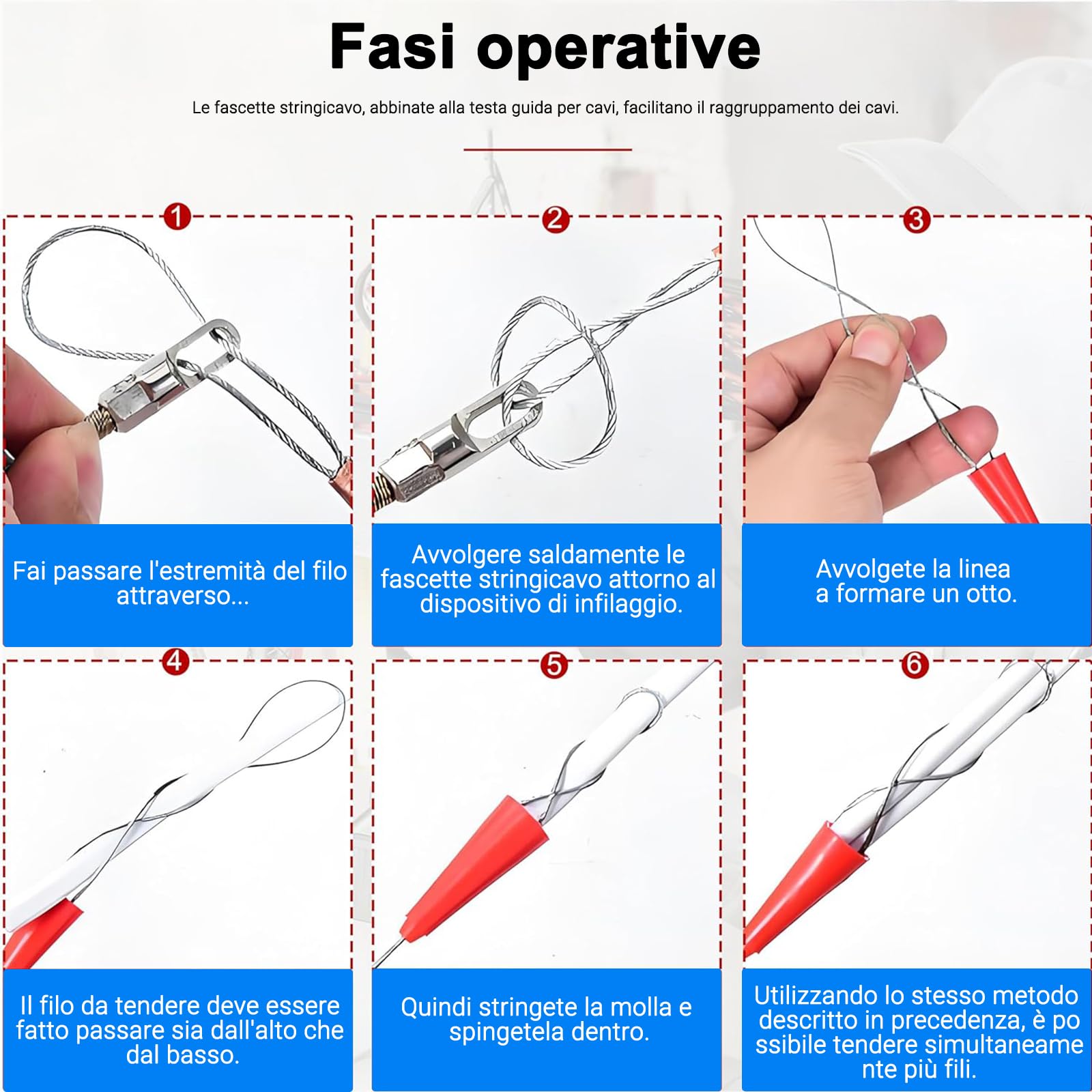 40m/Min – Macchina per Cablaggio Tubazioni – Sonda Passacavi Elettrica Professionale, per Cavi in Tubi Edilizia/Reti – Infilatubi Elettrico con Batteria Ricaricabile 1.5-2h – 30m