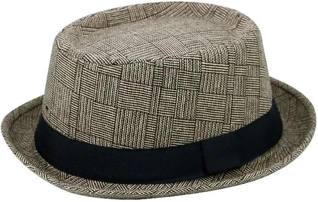 Unisex Cotton Top Hat Retro Jazz Style Outdoor Hip Hop Street Dance Fashion Fedora Hat For Men Women
