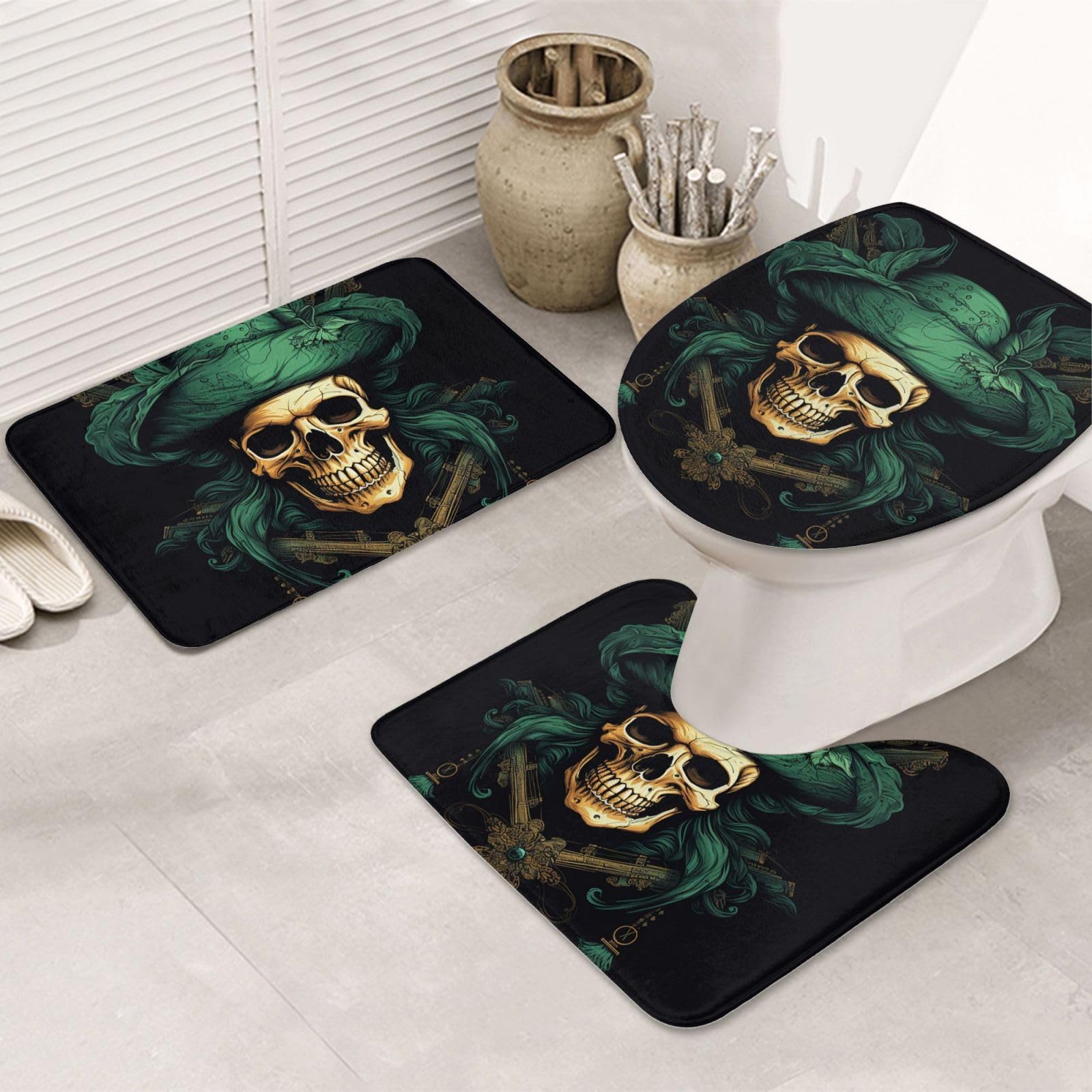 Tapis de salle de bain antidérapant évite les glissades et absorbant lavable