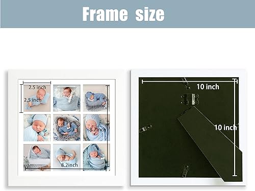 Vista 56 de YK Artwood Impresiones en lienzo personalizadas con tus fotos, marco de collage de 9 fotos, marco personalizado de 16 x 16 pulgadas, marco moderno
