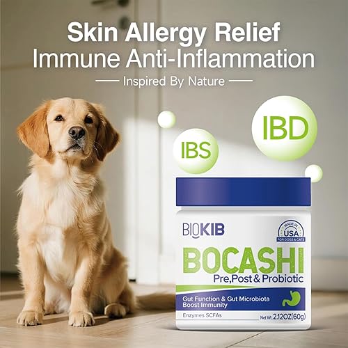 Miniatura 8 de BOCASHI - Probióticos para perros y gatos, polvo nutricional fermentado para mascotas, decoración de alimentos para salud digestiva, apoyo