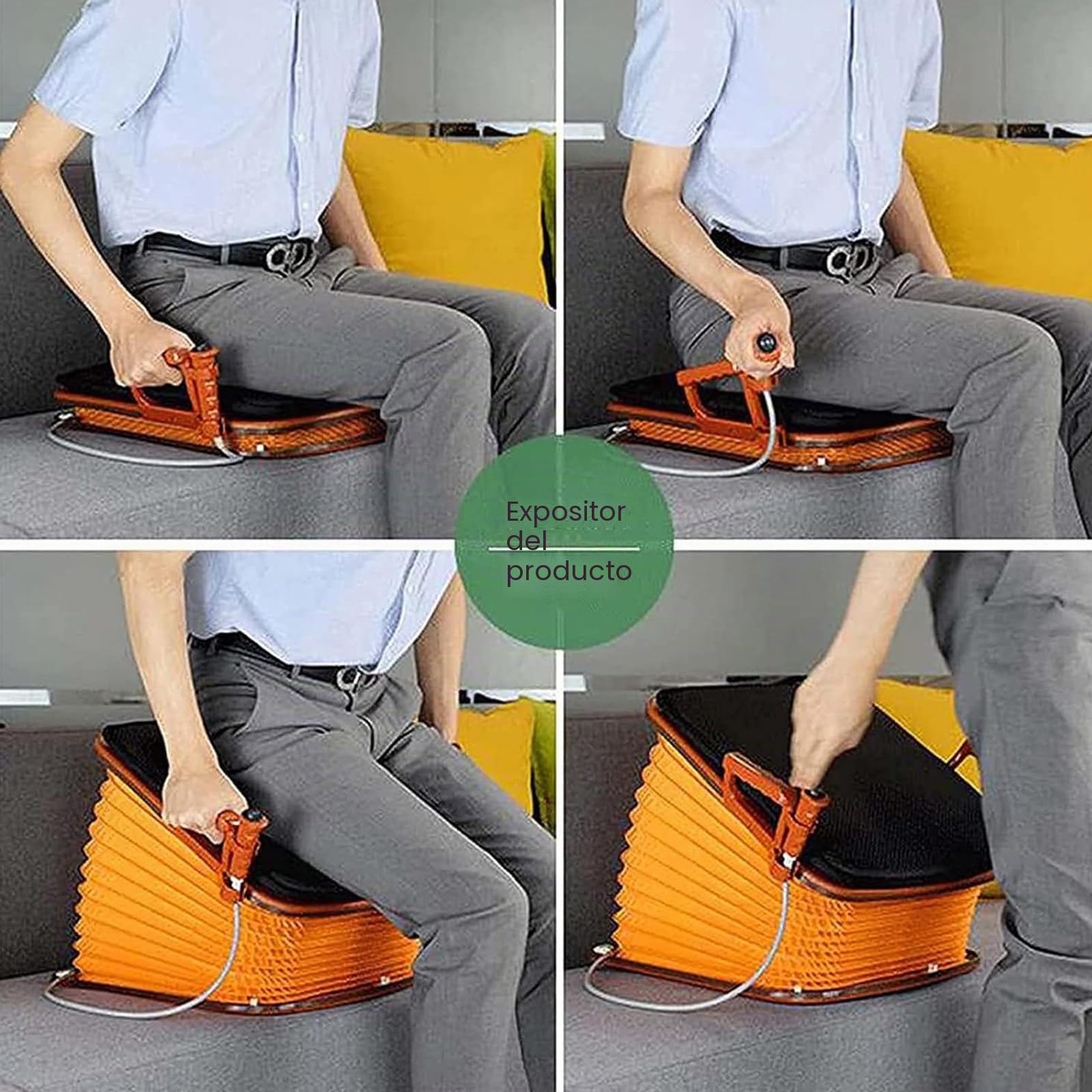 CojíN EléCtrico para Silla Elevadora Sillón Elevador eléctrico con cojín de Asistencia para el Asiento Uplift con Soporte de hasta 150 kg. El Soporte para sofá Ayuda a elevar Suavemente al u