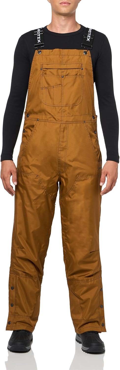 Arctix Mens Insulated Reinforced Performance Cold Weather Ski Snowboard Bib Overalls