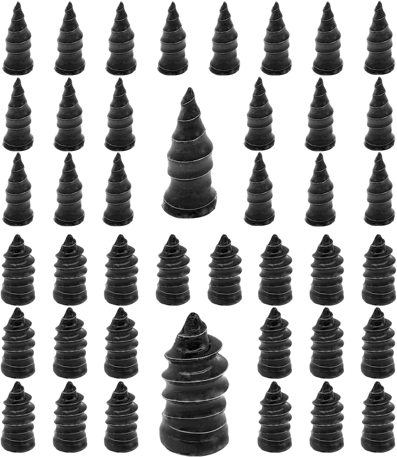 40PCS Tire Repair Rubber Nail, Vacuum Tire Repair Kits Spiral Rubber Nails, Tire