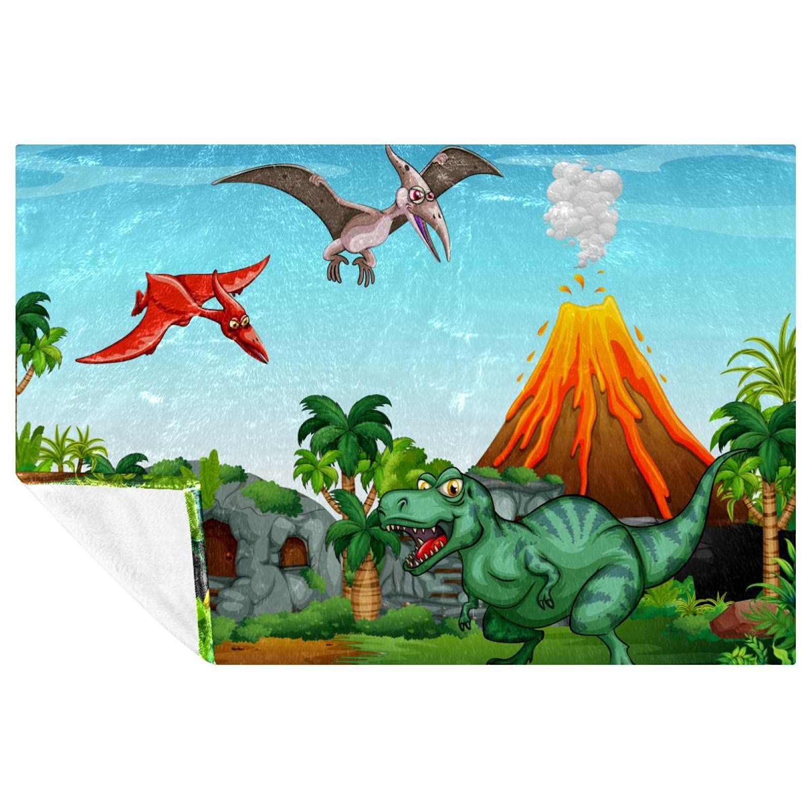 Couverture dinosaure douce : le cadeau parfait pour lit et canapé