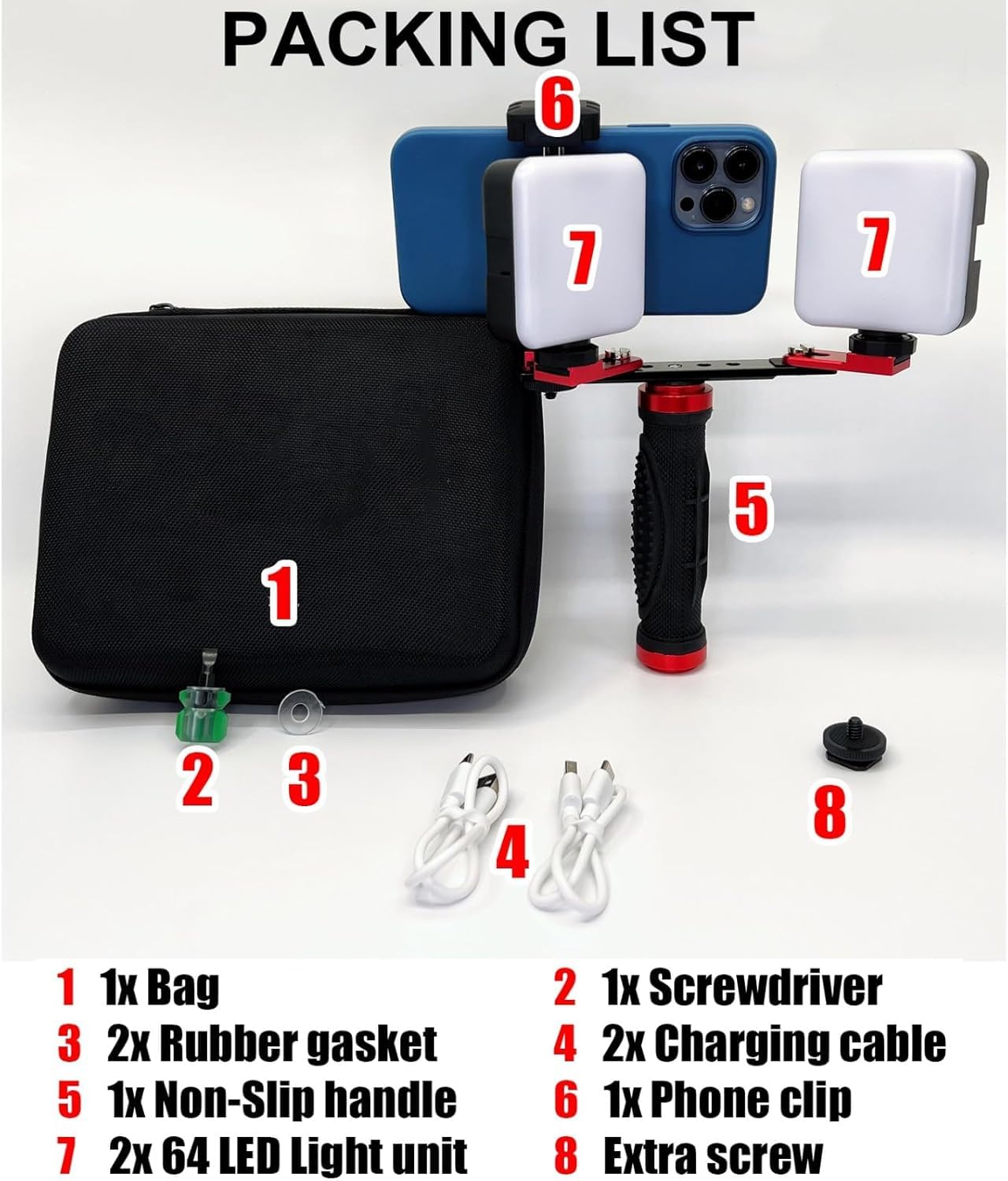 Équipement De Macrophotographie Intra-orale Lumière De Remplissage Buccal Complète Kit De Photographie De Lampe De Poche Dentaire pour La Prise De Photos Et De Vidéos