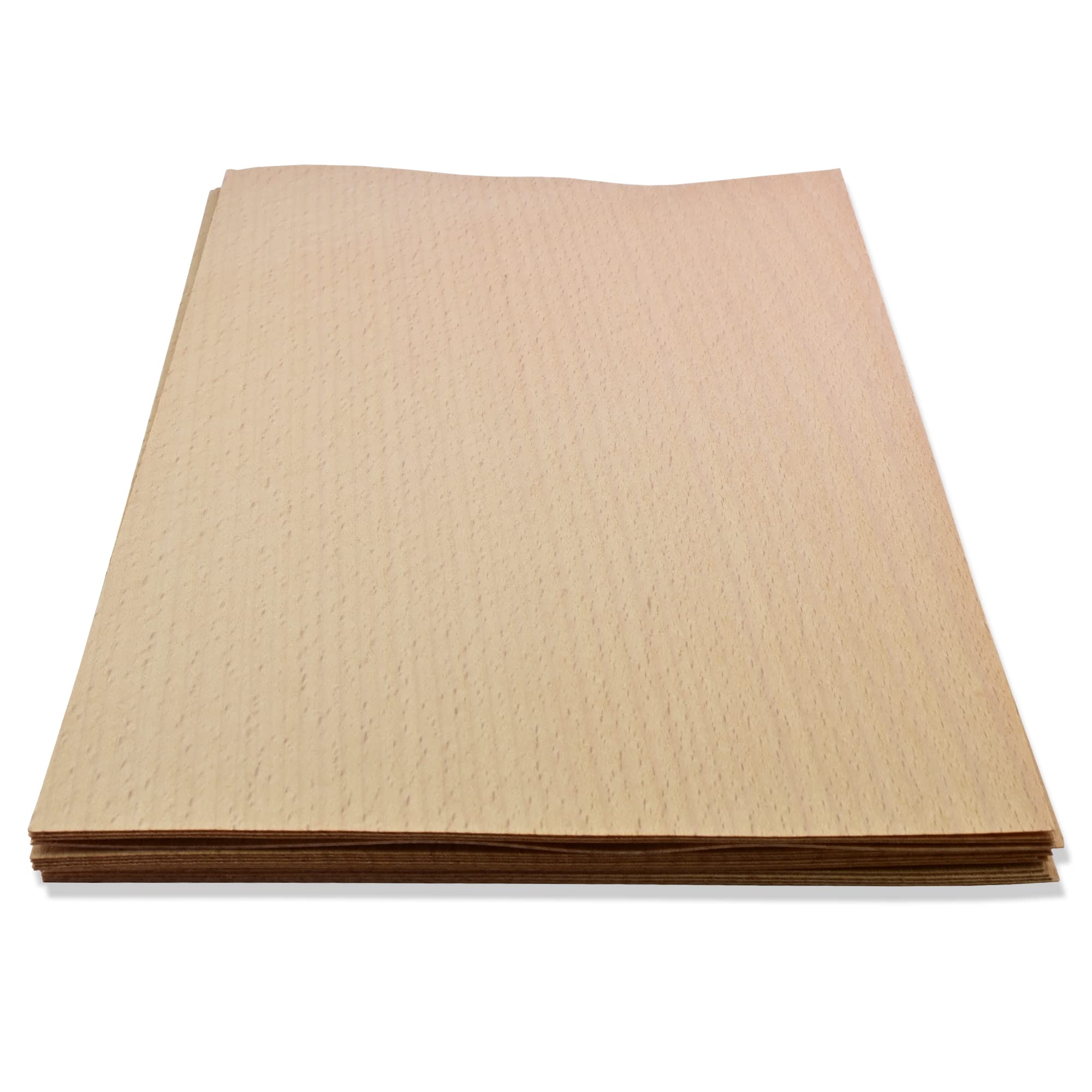Mprofi MT® 30-32 Piezas | Chapas de Madera de Haya | Hojas de Madera | Tablero Madera Para Carpintería de Bricolaje, Procesamiento Láser, Fabricación de Modelos, Regalos, Decoraciones
