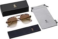 Vista 5 de SOJOS Gafas de sol estilo aviador polarizadas retro para mujeres y hombres, clásicos de los años 70, estilo vintage, cuadrados, estilo aviador