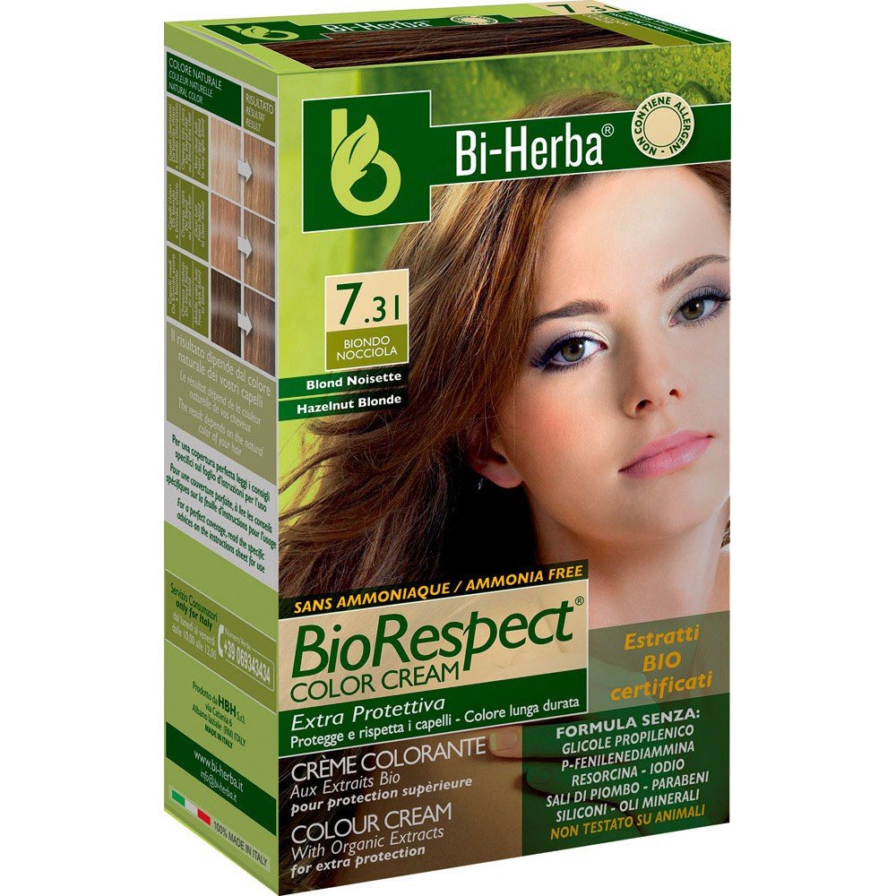 Bi-​Herba Crema Colorante Senza Ammoniaca 7,​31 Biondo Nocciola