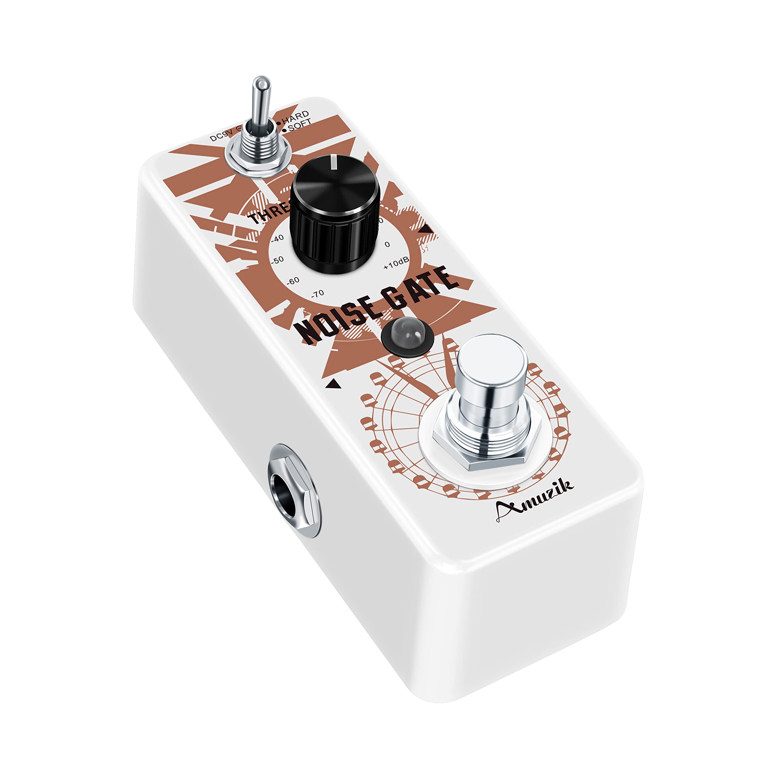 Amuzik Noise Killer Guitar Noise Gate Suppressor Effects Pedal 2 Modes True Bypass for Electric Guitars