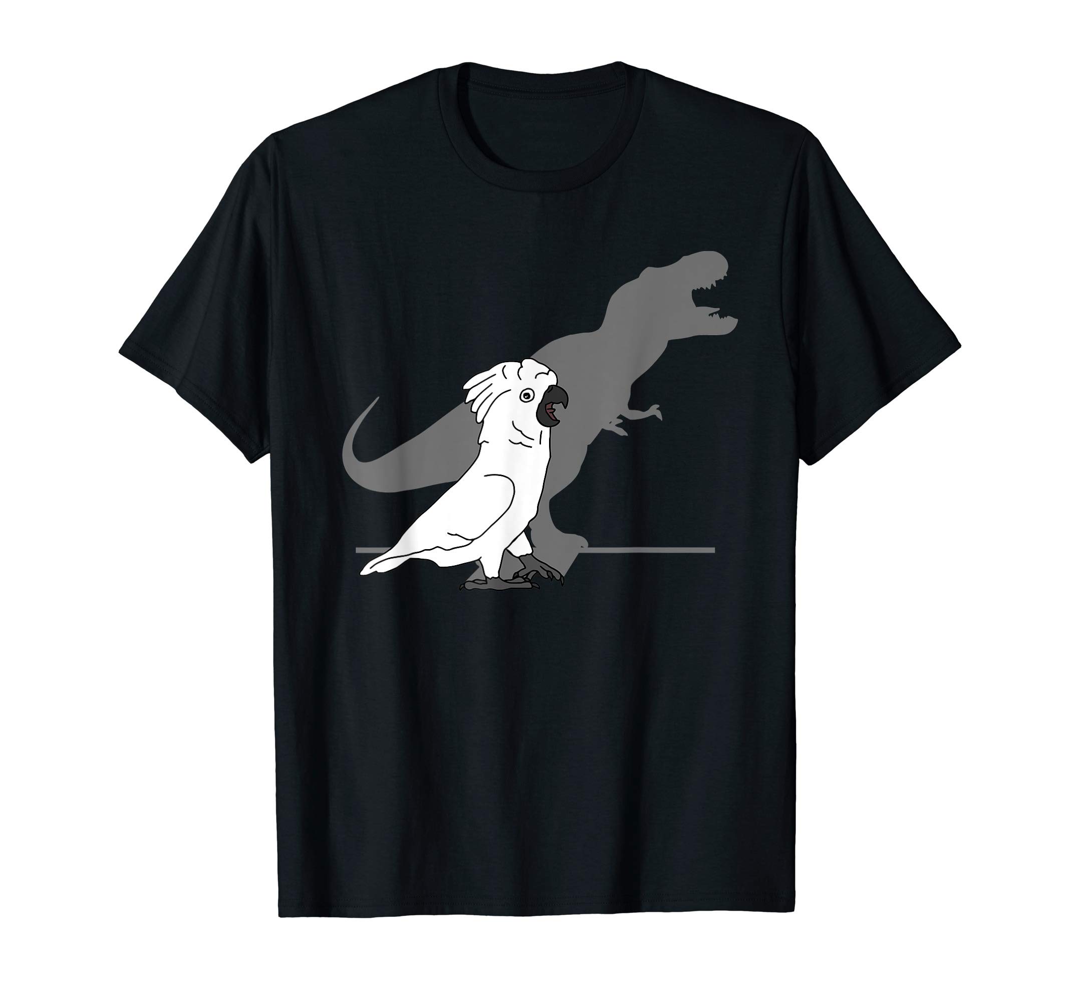 Cute Screaming Parrot Bird Birb Memes Funny T-Rex Cockatoo T-Shirt