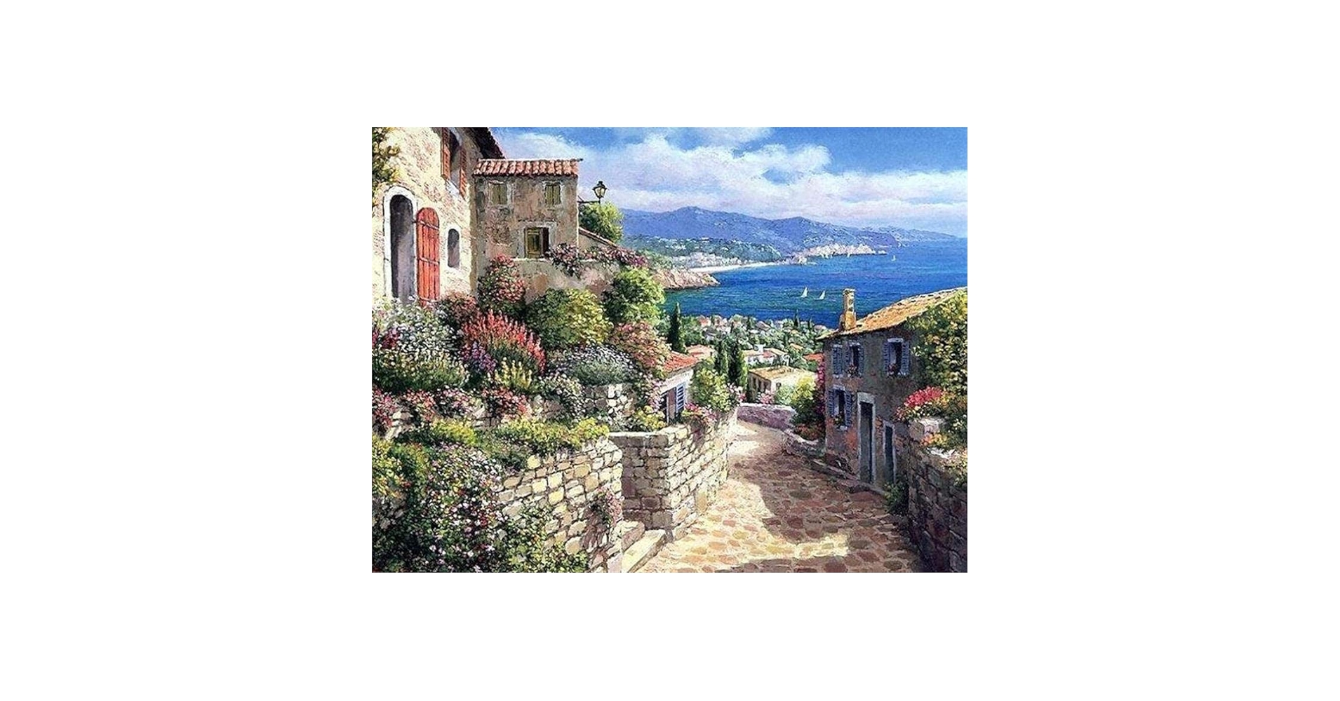 Amazon.co.jp: クロスステッチ キット地中海の風景40x50cm 11CT クロス Amazon.co.jp: クロスステッチ キット地中海の風景40x50cm 11CT クロス